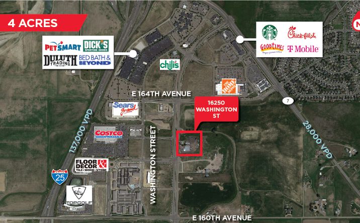Pictures of Land property located at 16250 Washington St, Thornton, CO 80023 for comps - image #1