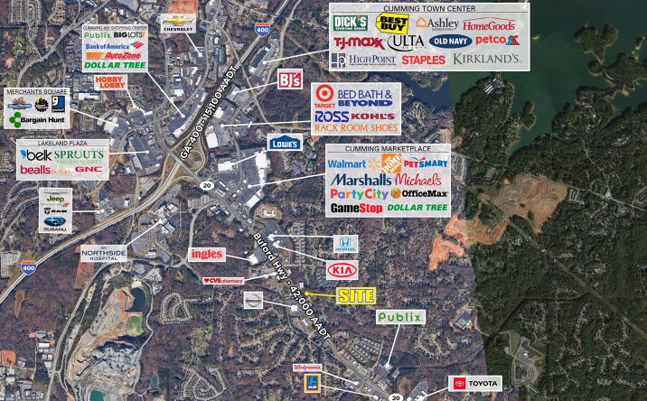 Pictures of Land property located at 1305 Buford Hwy, Cumming, GA 30041 for sales - image #1