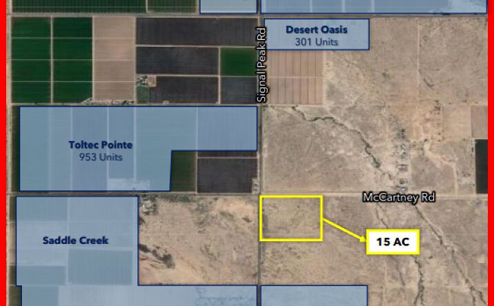 Pictures of Land property located at SEC McCartney & Signal Peak, Casa Grande, AZ 85122 for sales - image #1
