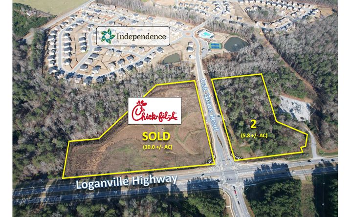 Pictures of Land property located at 0 Loganville Hwy (Lot 2: 5.8 AC), Loganville, GA 30052 for sales - image #1