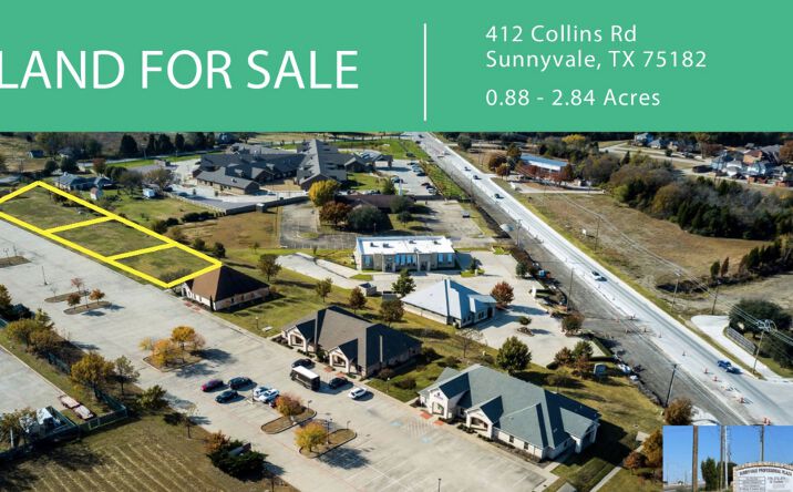 Pictures of Land property located at 412 Collins Road, Sunnyvale, TX 75182 for sales - image #1