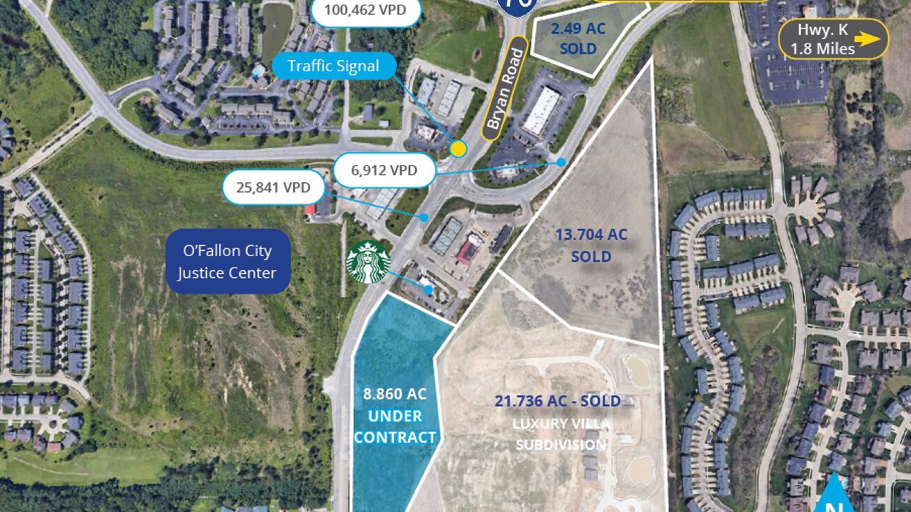 Bryan Rd, O'Fallon, MO 63366 Land for Sale I70 and Bryan Road