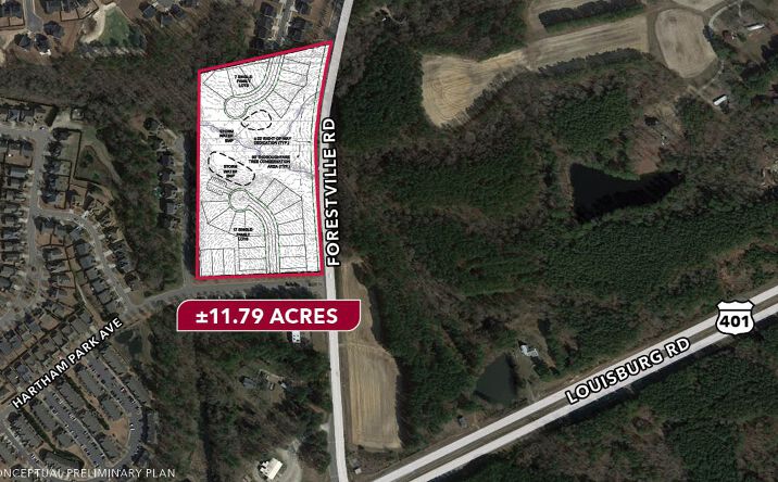 Pictures of Land property located at 2700 Forestville Rd, Wake Forest, NC 27587 for sales - image #1