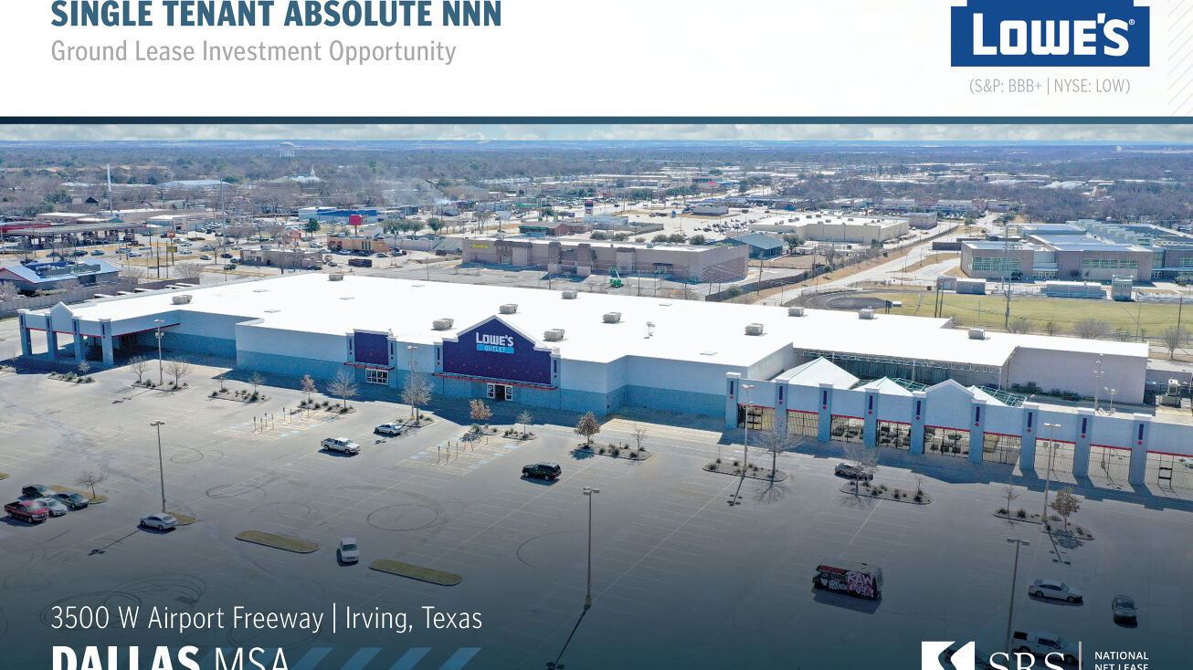 3500 W Airport Fwy, Irving, TX 75062 Retail Property for Sale Lowe's Ground Lease Irving, TX