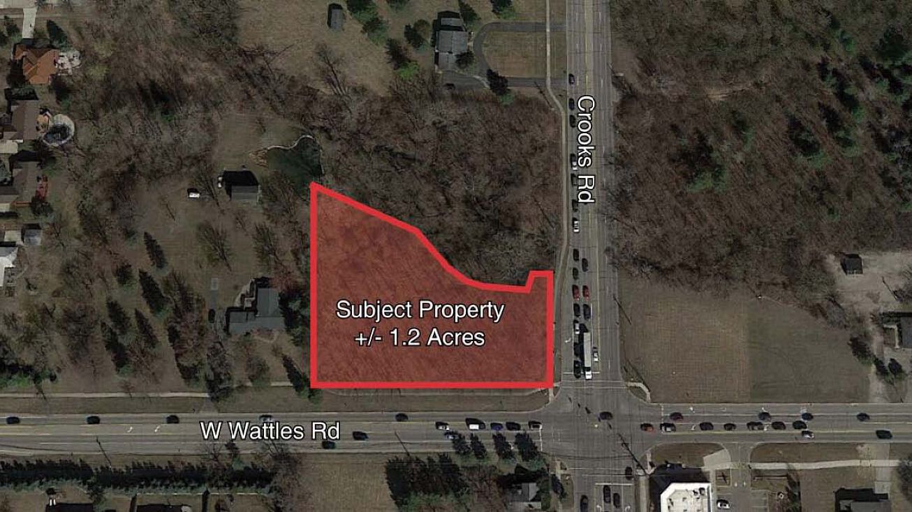 NW Corner of Crooks Rd & Wattles Rd, Troy, MI 48098
