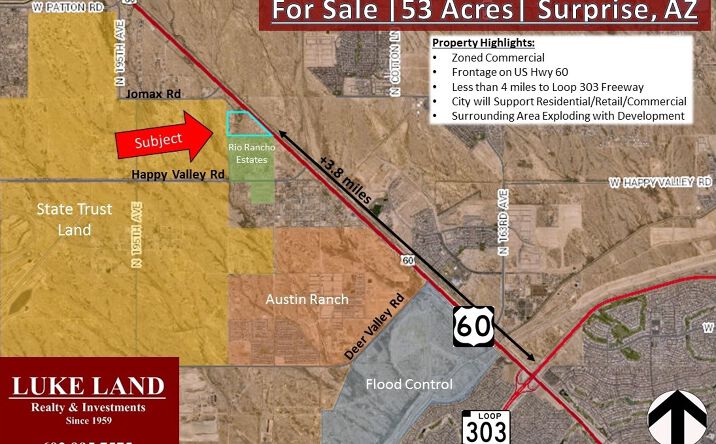 Pictures of Land property located at US Hwy 60, Sun City, AZ 85374 for sales - image #1
