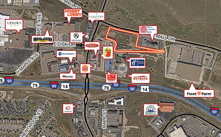 Pictures of Land property located at 621 E Mall Dr, Rapid City, SD 57701 for sales - image #1