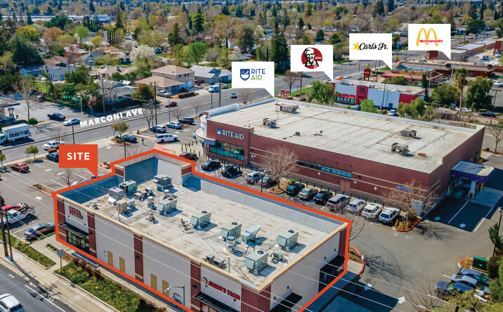 Pictures of Retail property located at 4245 Marconi Ave, Sacramento, CA 95821 for comps - image #1