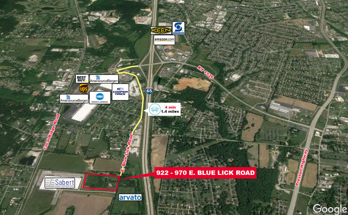 Pictures of Land property located at 922 E Blue Lick Rd, Shepherdsville, KY 40165 for comps - image #1