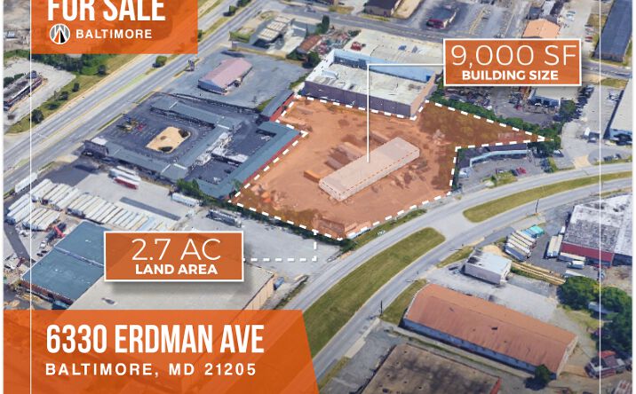 Pictures of Industrial property located at 6330 Erdman Ave, Baltimore, MD 21205 for comps - image #1