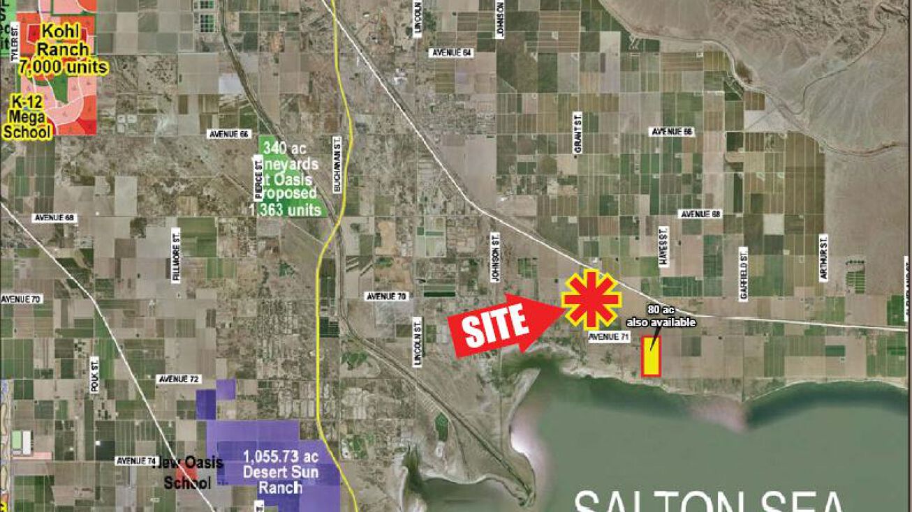 North Avenue 71/ East Grant St., Mecca, CA 92254 Land for Sale 79.45 acres Dates & Citrus