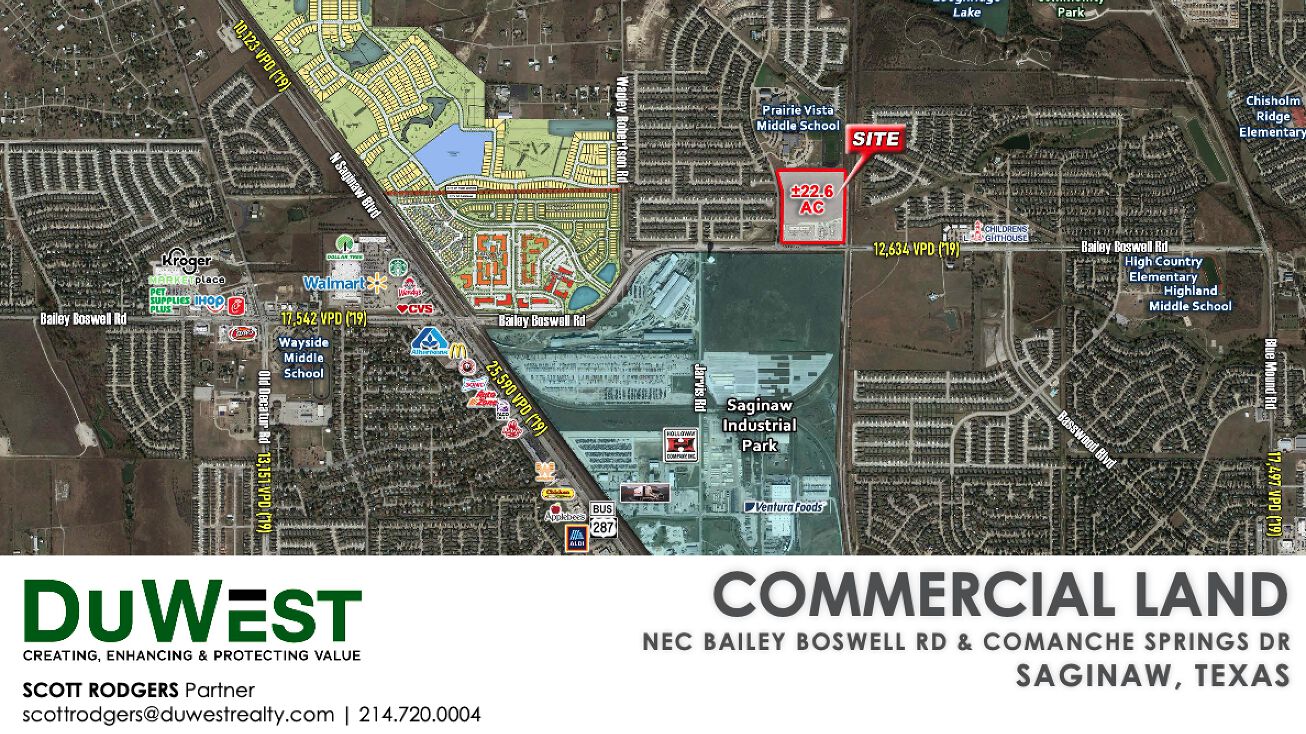 NEC Bailey Boswell Rd & Comanche Springs Dr, Saginaw, TX 76131