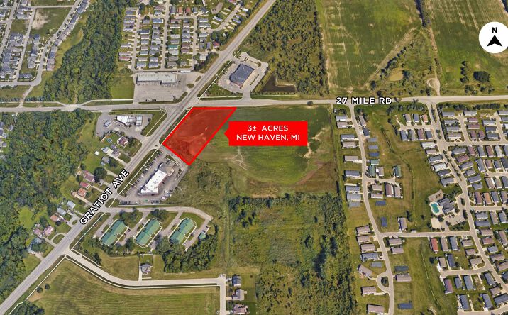 Pictures of Land property located at SE Corner of Gratiot Ave & 27 Mile Rd, New Haven, MI 48048 for sales - image #1