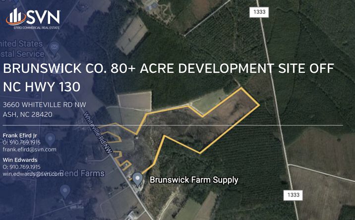 Pictures of Land property located at 3660 Whiteville Rd NW, Ash, NC 28420 for sales - image #1