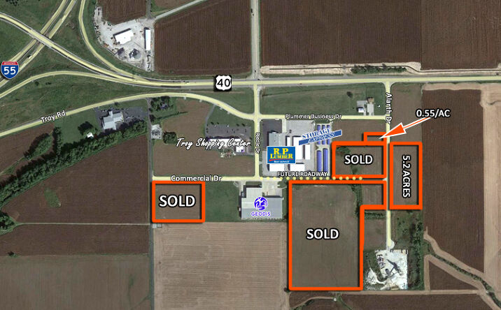 Pictures of Land property located at 7700 Plummer Business Dr, Troy, IL 62294 for sales - image #1