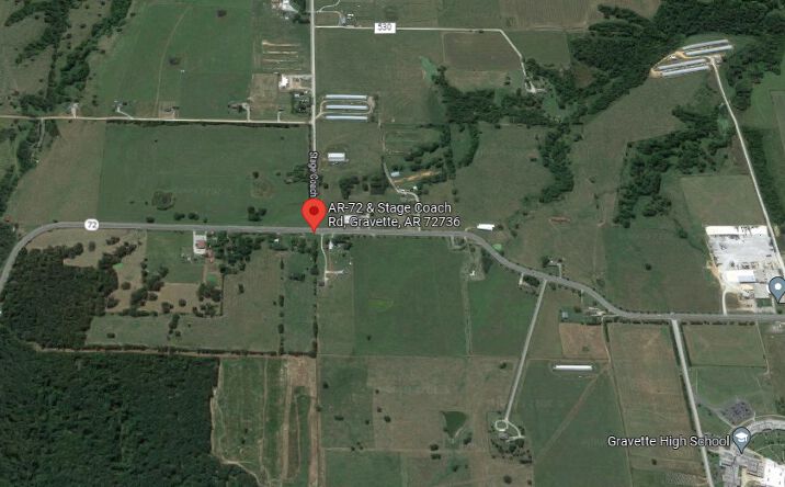 Pictures of Land property located at Hwy 72 & Stagecoach Rd, Gravette, AR 72736 for sales - image #1