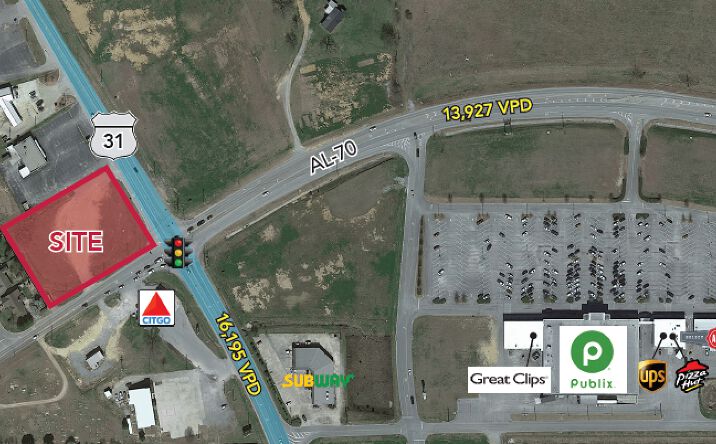 Pictures of Land property located at 4454 US-31, Calera, AL 35040 for sales - image #1