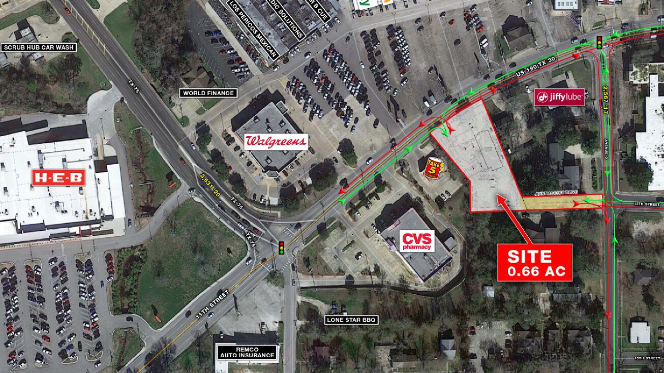 1537 11th St, Huntsville, TX 77340 Land for Sale 11th Street Pad Site