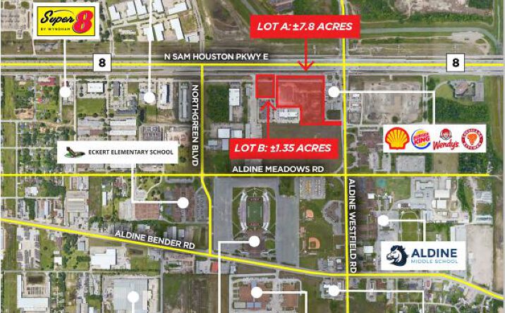 Pictures of Land property located at 1910 N Sam Houston Pkwy E, Houston, TX 77032 for sales - image #1