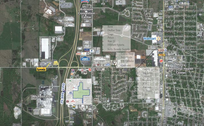 Pictures of Land property located at I-35 & Holiday Drive, Ardmore, OK, Ardmore, OK 73401 for sales - image #1
