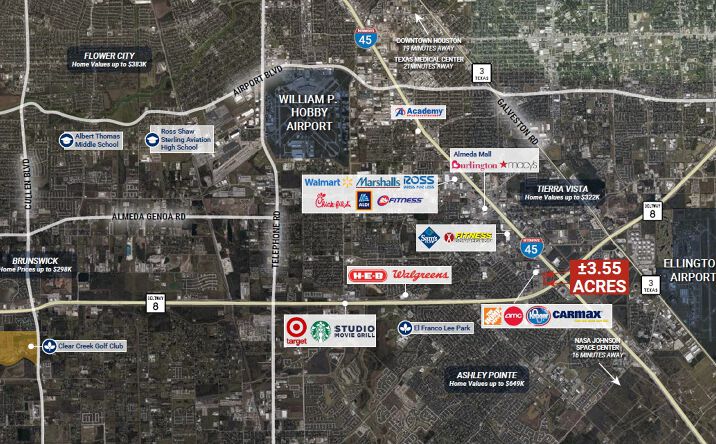 Pictures of Land property located at Dickinson Rd & Gulf Pointe Drive, Houston, TX 77089 for sales - image #1