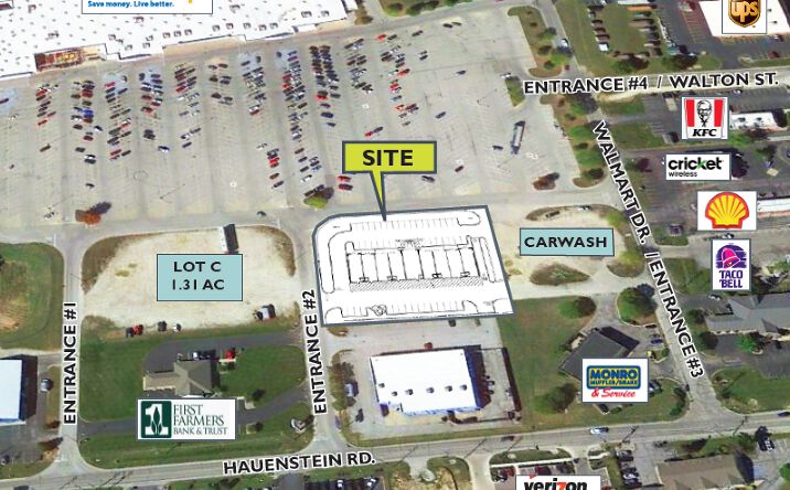 Pictures of Retail, Land property located at 2750 Walmart Dr, Huntington, IN 46750 for sales - image #1