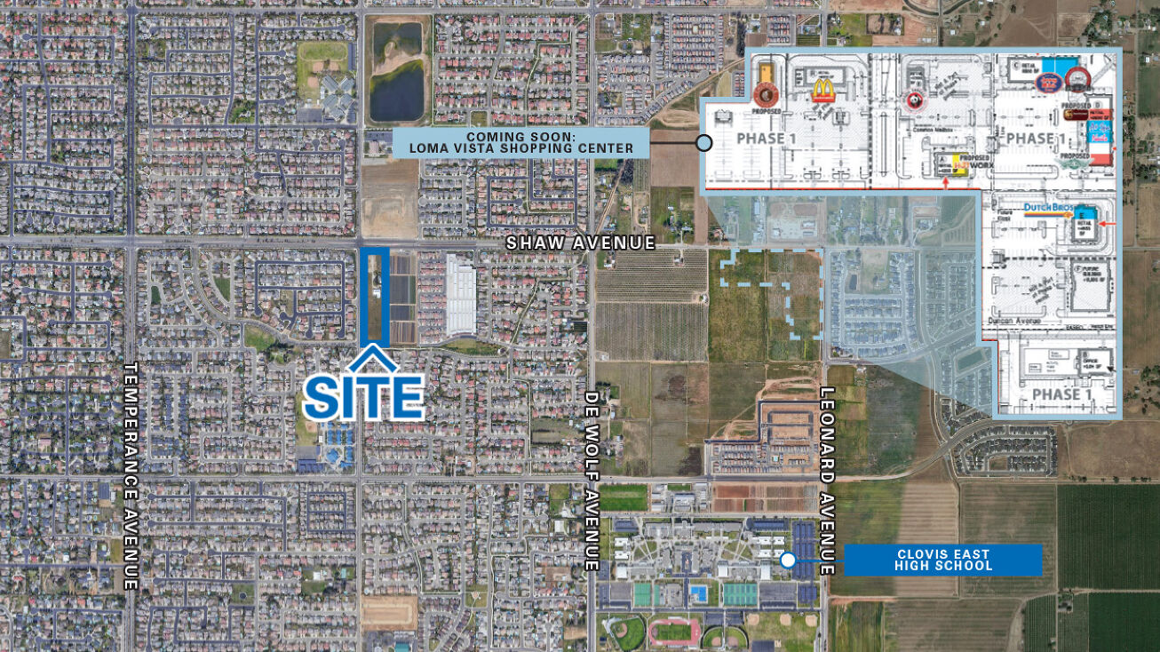 3030 Shaw Ave, Clovis, CA 93619 Land for Sale 7.39± Acres of