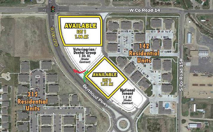 Pictures of Land property located at SEC W CO ROAD 14 & BERTHOUD PKWY, Campion, CO 80537 for sales - image #1