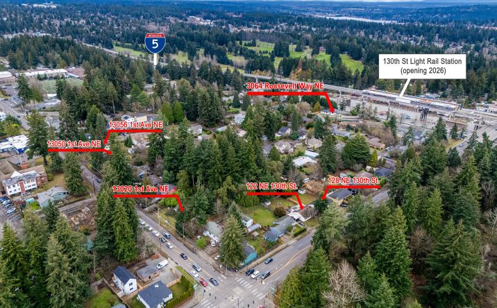 Pictures of Land, Multifamily property located at 13020 1st Ave NE, Seattle, WA 98125, 128 NE 130th St, Seattle, WA 98125, 13050 1st Ave NE, Seattle, WA 98125, 13056 1st Ave NE, Seattle, WA 98125, 122 NE 130th St, Seattle, WA 98125 for sales - image #1