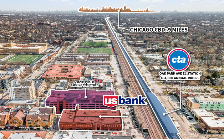 Pictures of Retail property located at 104 N Oak Park Ave, Oak Park, IL 60301 for comps - image #1