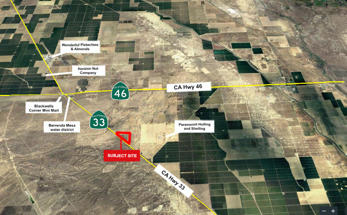 Pictures of Land property located at Ca-33 & Brown Material Rd,  CA 93249, Lost Hills, CA 93249 for sales - image #1