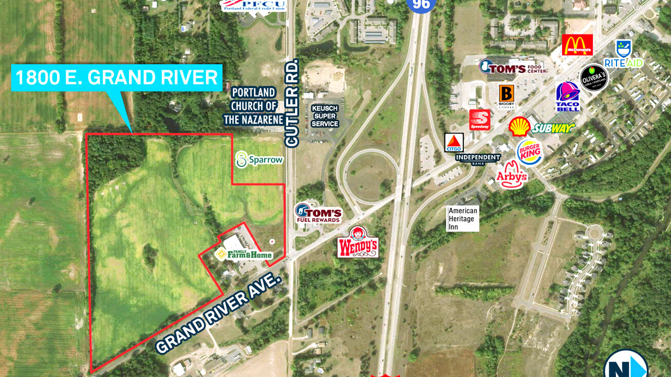 1800 E Grand River Ave, Portland, MI 48875 Land for Sale I96