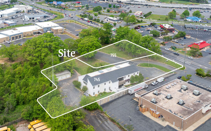 Pictures of Land, Office property located at 745 Cabarrus Ave W, Concord, NC 28027 for sales - image #1