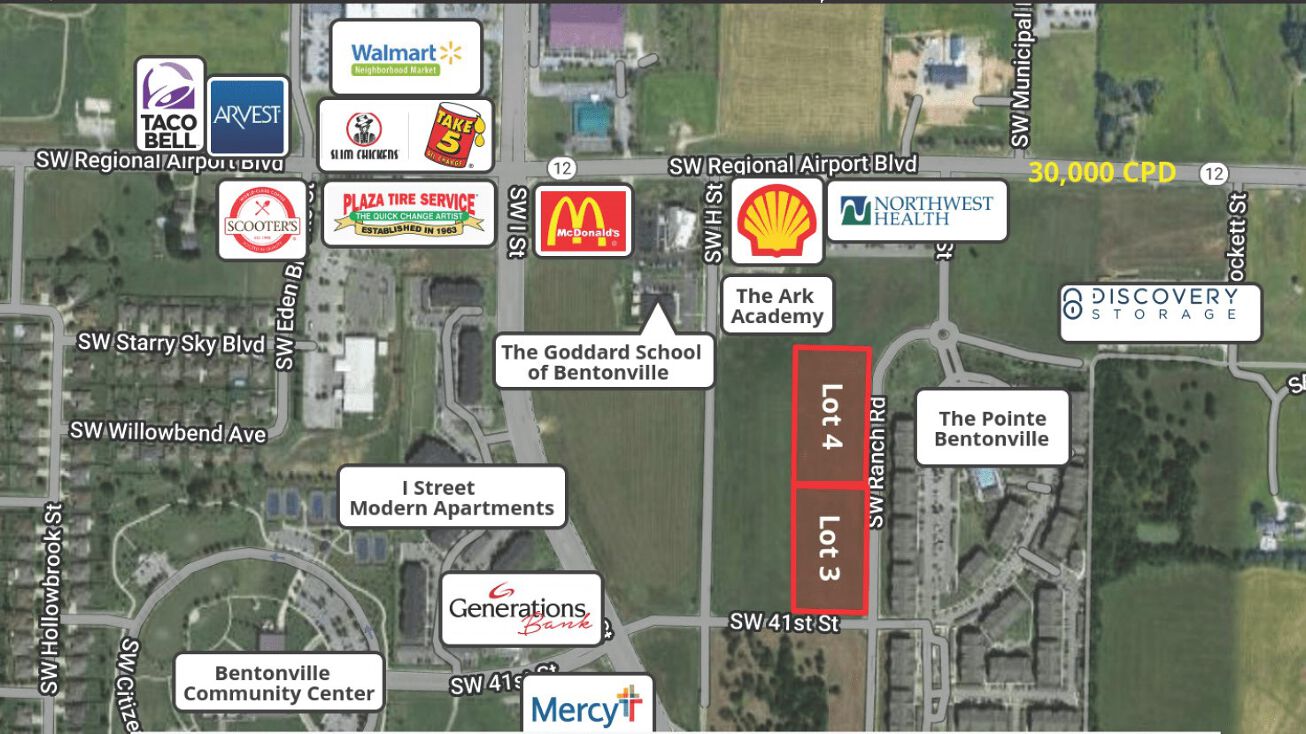 Pictures of Land property located at Lot 4 SW Ranch Rd, Bentonville, AR 72712 for sales - image #1