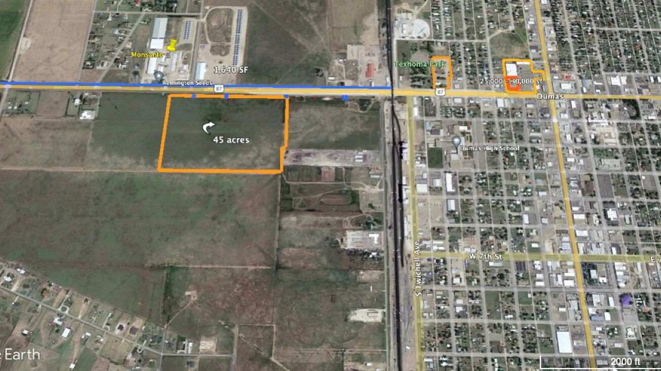 US87, Dumas, US 79029 Land for Sale Dumas Commercial 45