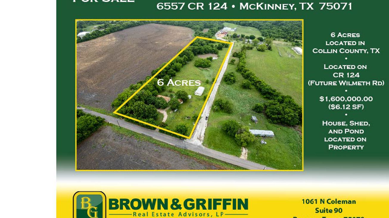 6557 Co Rd 124, McKinney, TX 75071 Land for Sale Malone