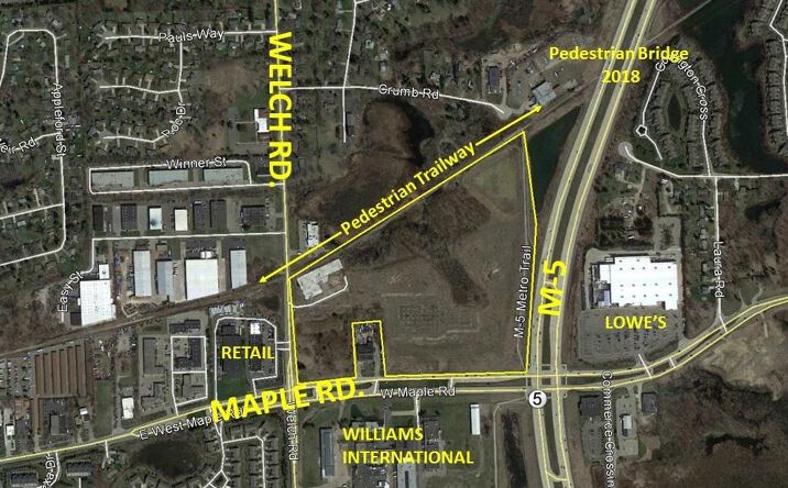 Pictures of Land property located at NWC M-5 and Maple, Commerce Township, MI 48390 for sales - image #1