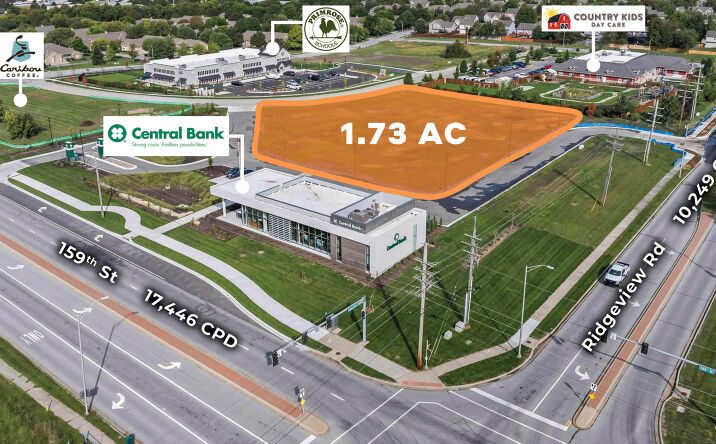 Pictures of Land property located at NWC of West 159th Street and South Ridgeview road, Olathe, KS 66062 for sales - image #1