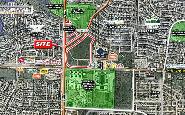 Pictures of Land, Retail property located at NEC - U.S. 380 & Union Park Blvd., Oak Point, TX 75068 for sales - image #1