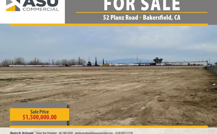 Pictures of Land property located at 52 Planz Rd, Bakersfield, CA 93307 for sales - image #1