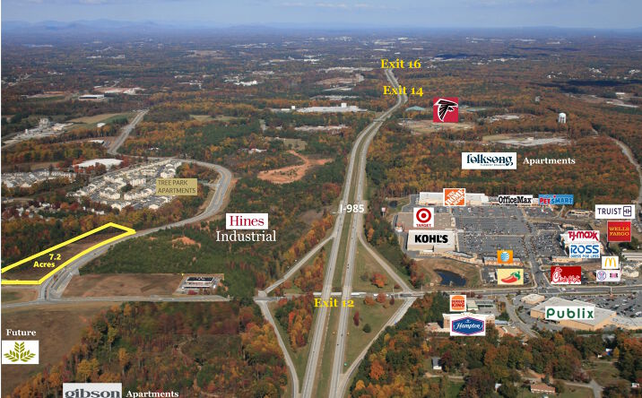Pictures of Land property located at I-985, Flowery Branch, GA 30542 for sales - image #1