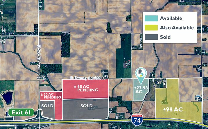 Pictures of Land property located at County Rd 850 N, Pittsboro, IN 46167 for sales - image #1