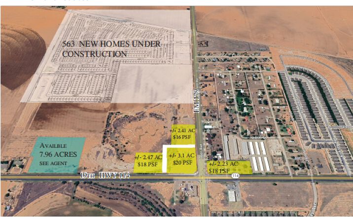 Pictures of Land property located at SWC FM 179 & Hwy 114, Lubbock, TX 79407 for sales - image #1