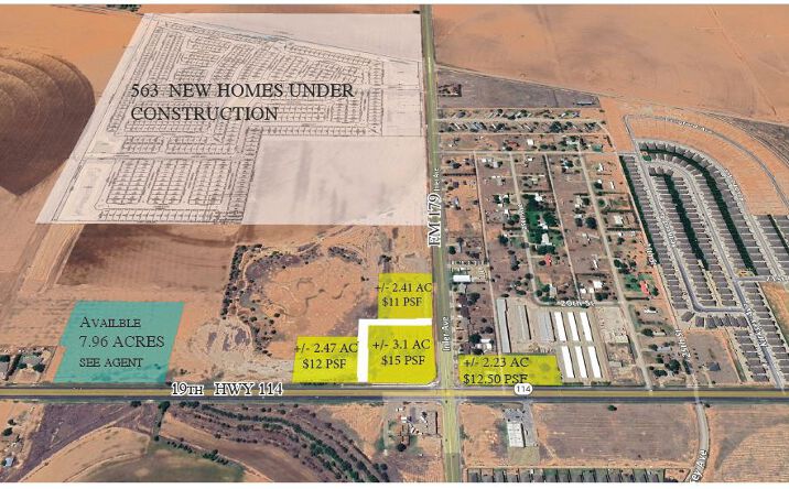 Pictures of Land property located at SEC FM 179 & Hwy 114, Lubbock, TX 79407 for sales - image #1