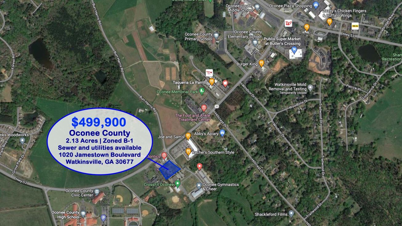 1020 Jamestown Blvd, Watkinsville, GA 30677 Land for Sale 1020
