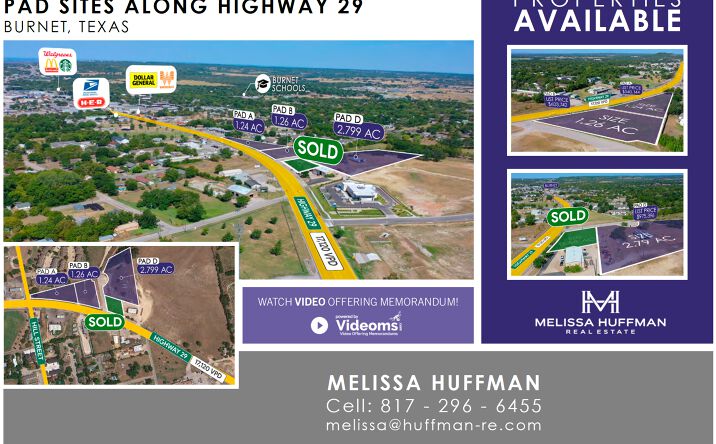 Pictures of Land property located at 1102 Hill Street & Highway 29, Burnet, TX 78611, 1200 Hill Street & Highway 29, Burnet, TX 78611 for sales - image #1