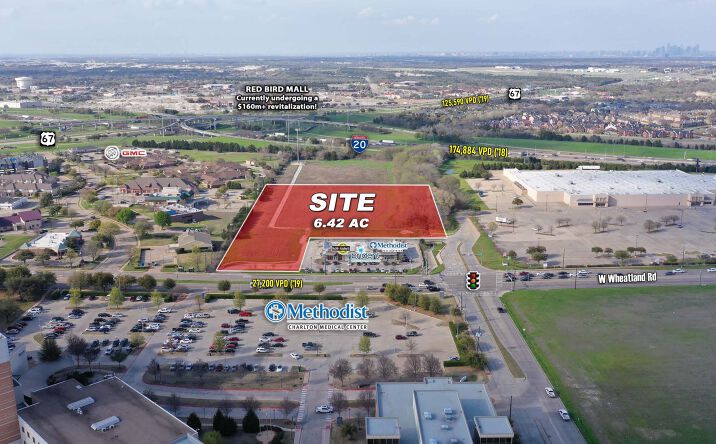 Pictures of Retail, Land property located at NWQ of W Wheatland Rd & S Westmoreland, Dallas, TX 75237 for sales - image #1