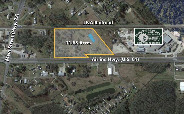 Pictures of Land property located at 9355+9381 Airline Hwy, Sorrento, LA 70778 for sales - image #1