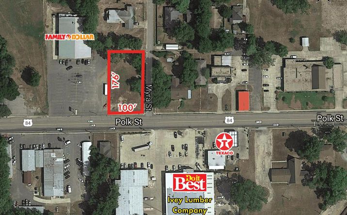 Pictures of Land property located at NWC of Polk Street & Myra Street, Mansfield, LA 71052 for sales - image #1
