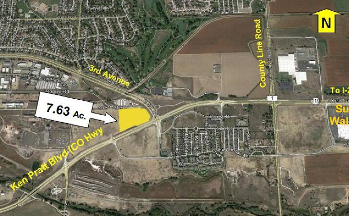 Pictures of Land property located at Ken Pratt Blvd (CO Hwy 119) & 3rd Ave, Longmont, CO 80501 for sales - image #1